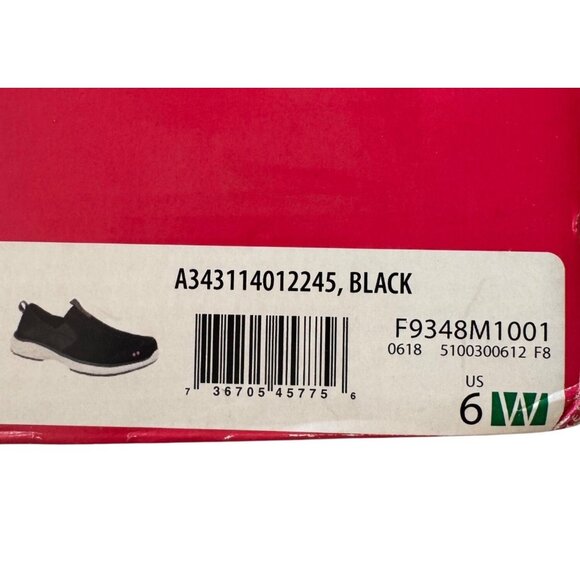 Ryka Terrie Suede Slip On Size 6W Women's Black NWB Sneaker - Picture 5 of 10